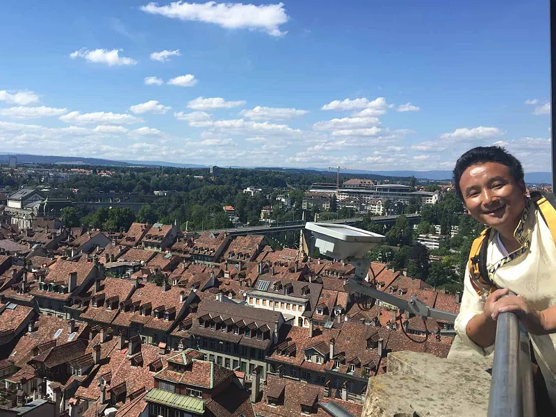 Tseten at a cultural exchange in Bern Image