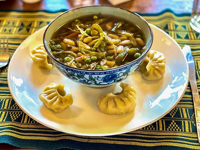 Local Himalayan cuisine  momos and hot soups image