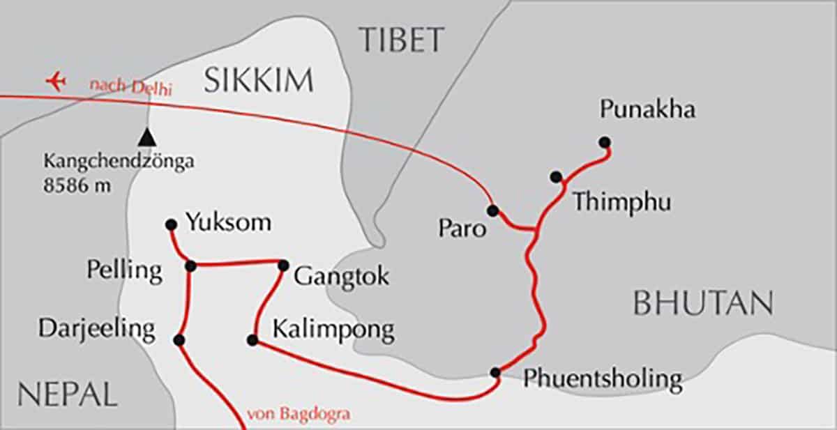 sikkim.ch | Nordostinidien und Sikkim Reisen - Bild zu Darjeeling, Sikkim und Bhutan