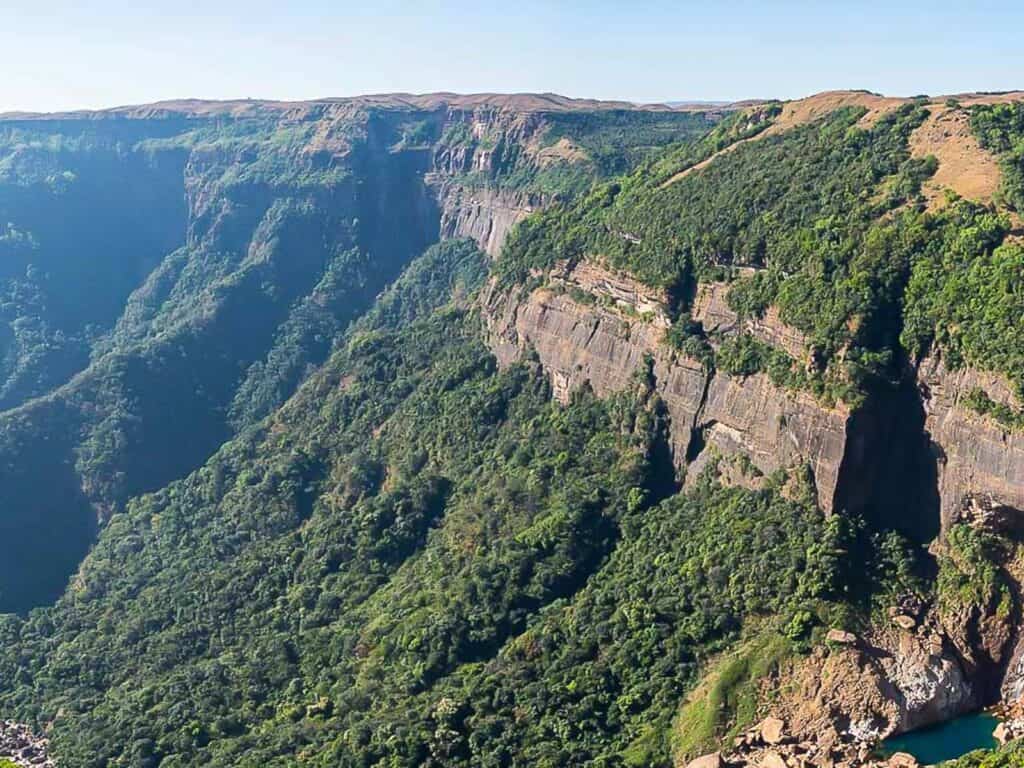 Spectacular panorama at Cherrapunjee, Meghalaya