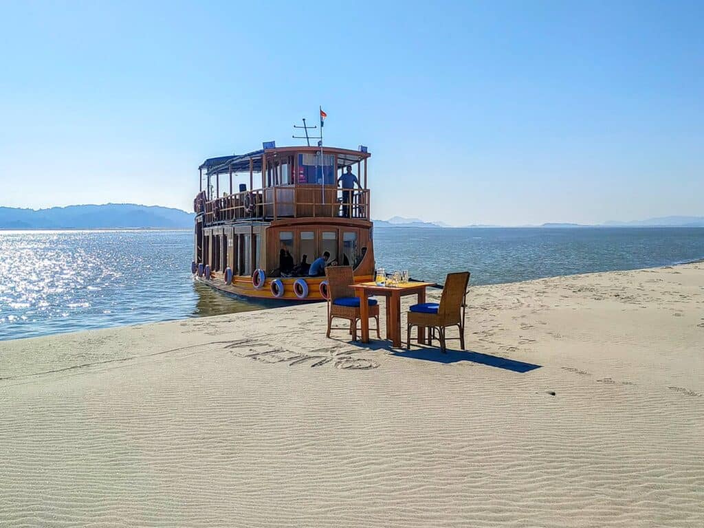 Rest on the banks of the Brahmaputra